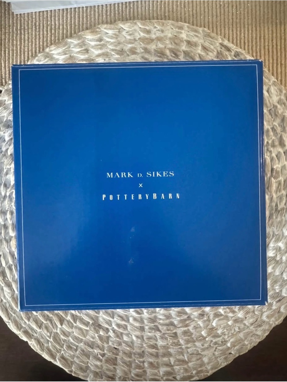 Pottery Barn Mark D. Sikes Navy Blue Trinket Box - Picture 3 of 3